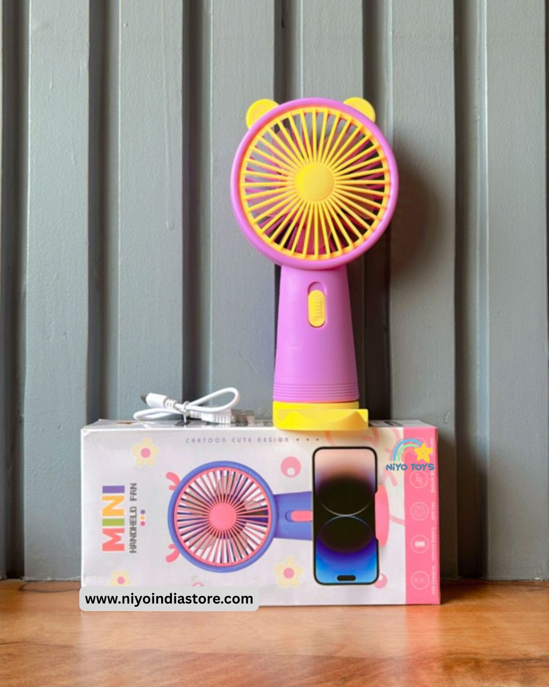 Mini Handheld Fan – Cute, Compact, and Powerful!