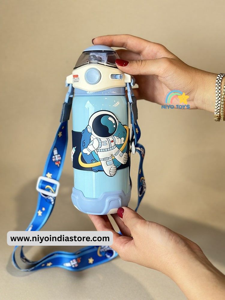 Fancy Flask with Straw – 500ml (8171)