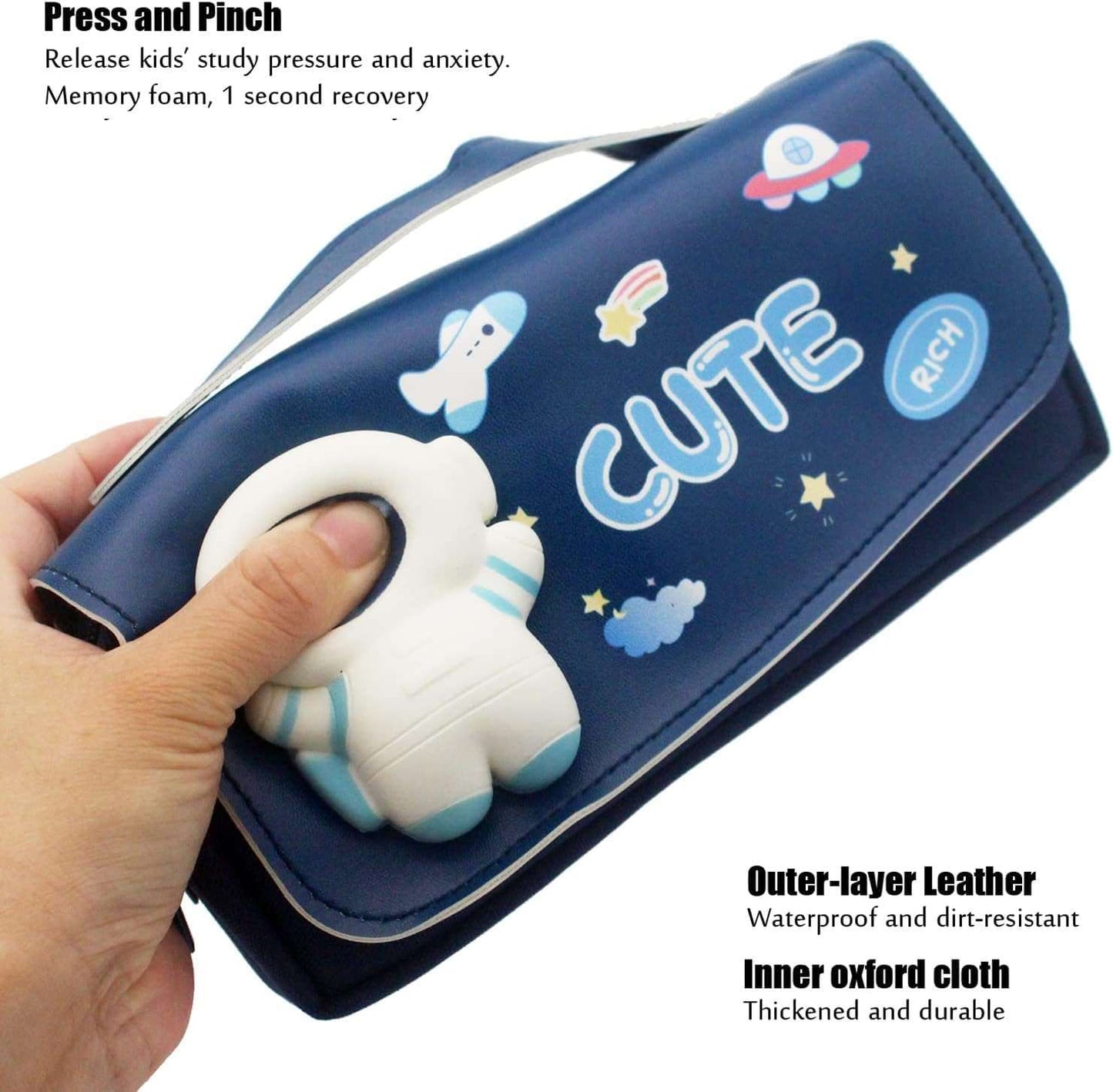 3D Squishy Space Pencil Pouch for Kids NIYO TOYS