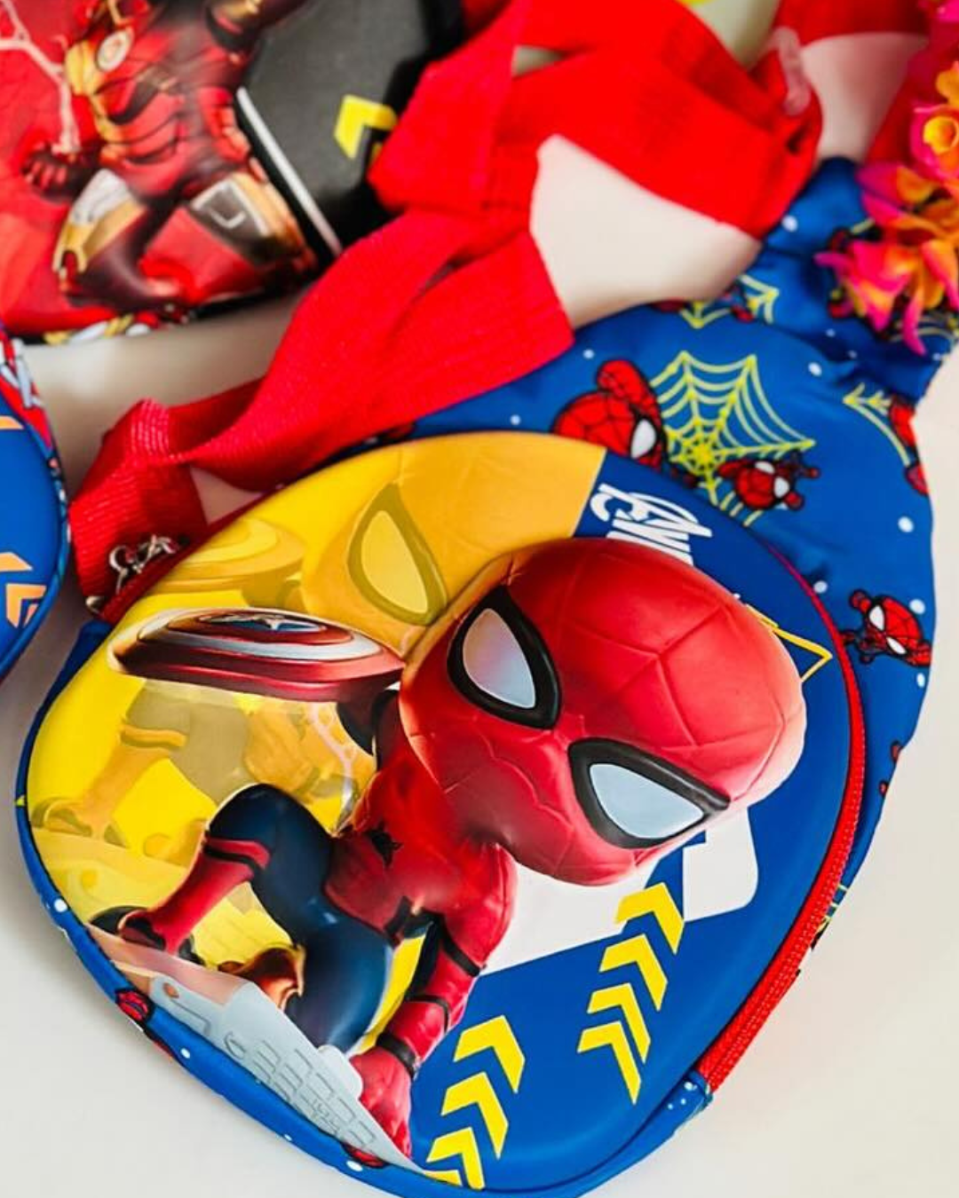 NIYO TOYS Spiderman 3D toddler chest bags with vibrant colors and fun design for back to school