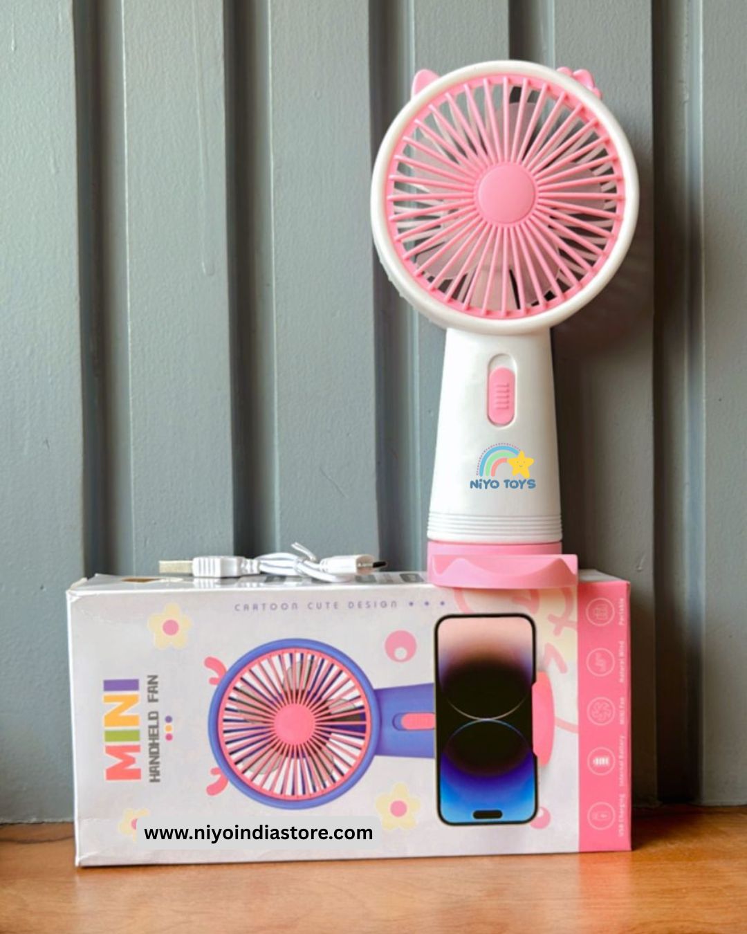 Mini Handheld Fan – Cute, Compact, and Powerful!