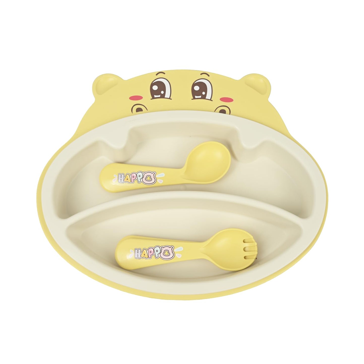 Hippo Tableware Set| 5-Pcs Set| Divided Baby Plates