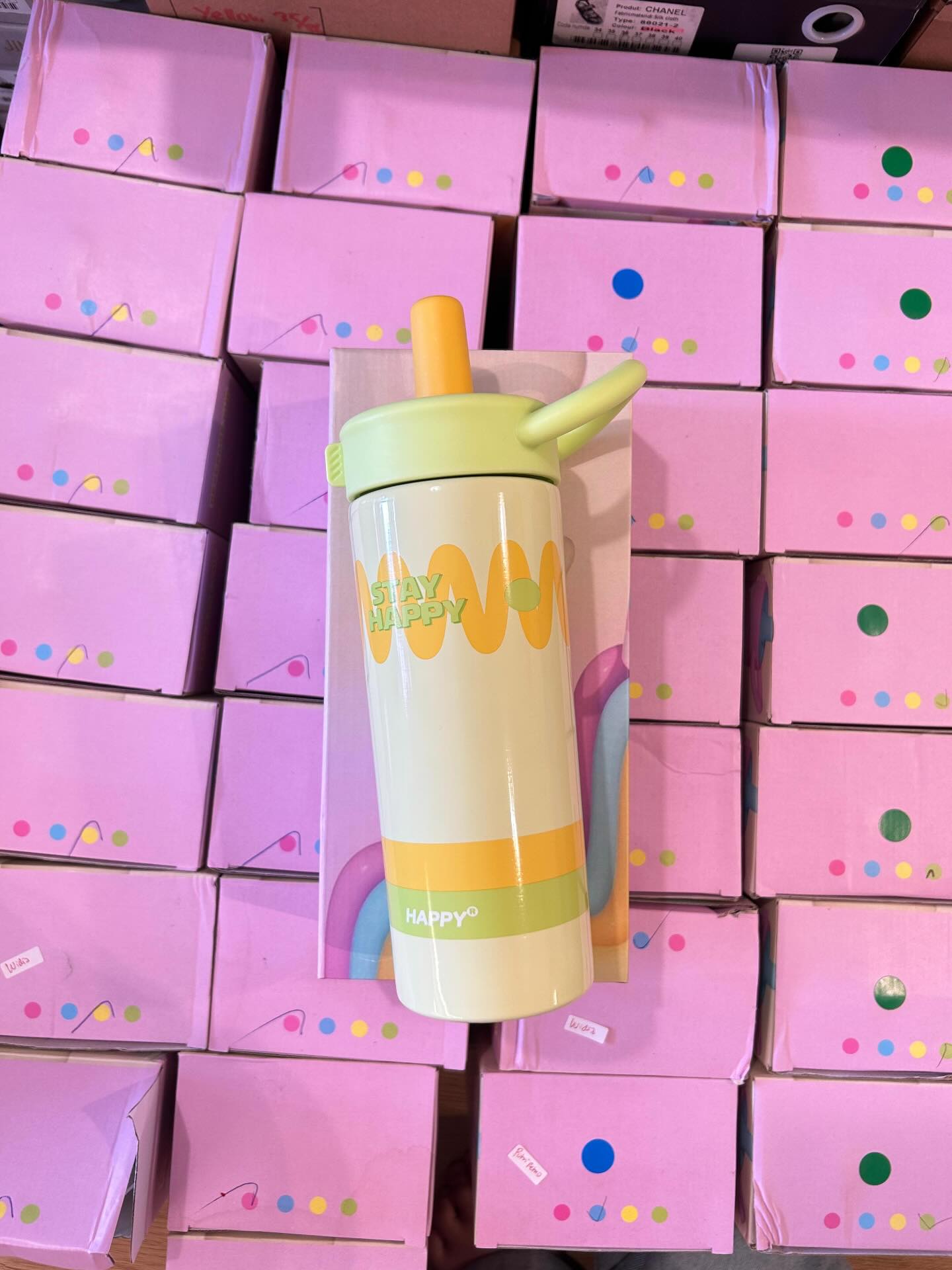 Stainless Steel Tumbler 2118 650ml with Straw and Carry Handle NIYO TOYS