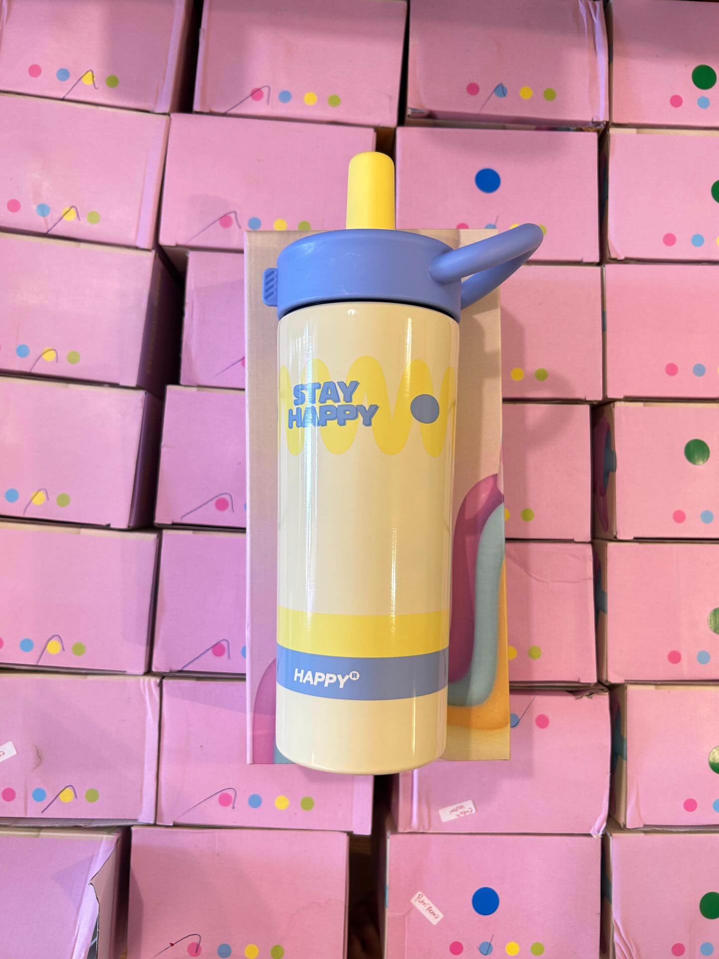 Stainless Steel Tumbler 2118 650ml with Straw and Carry Handle NIYO TOYS