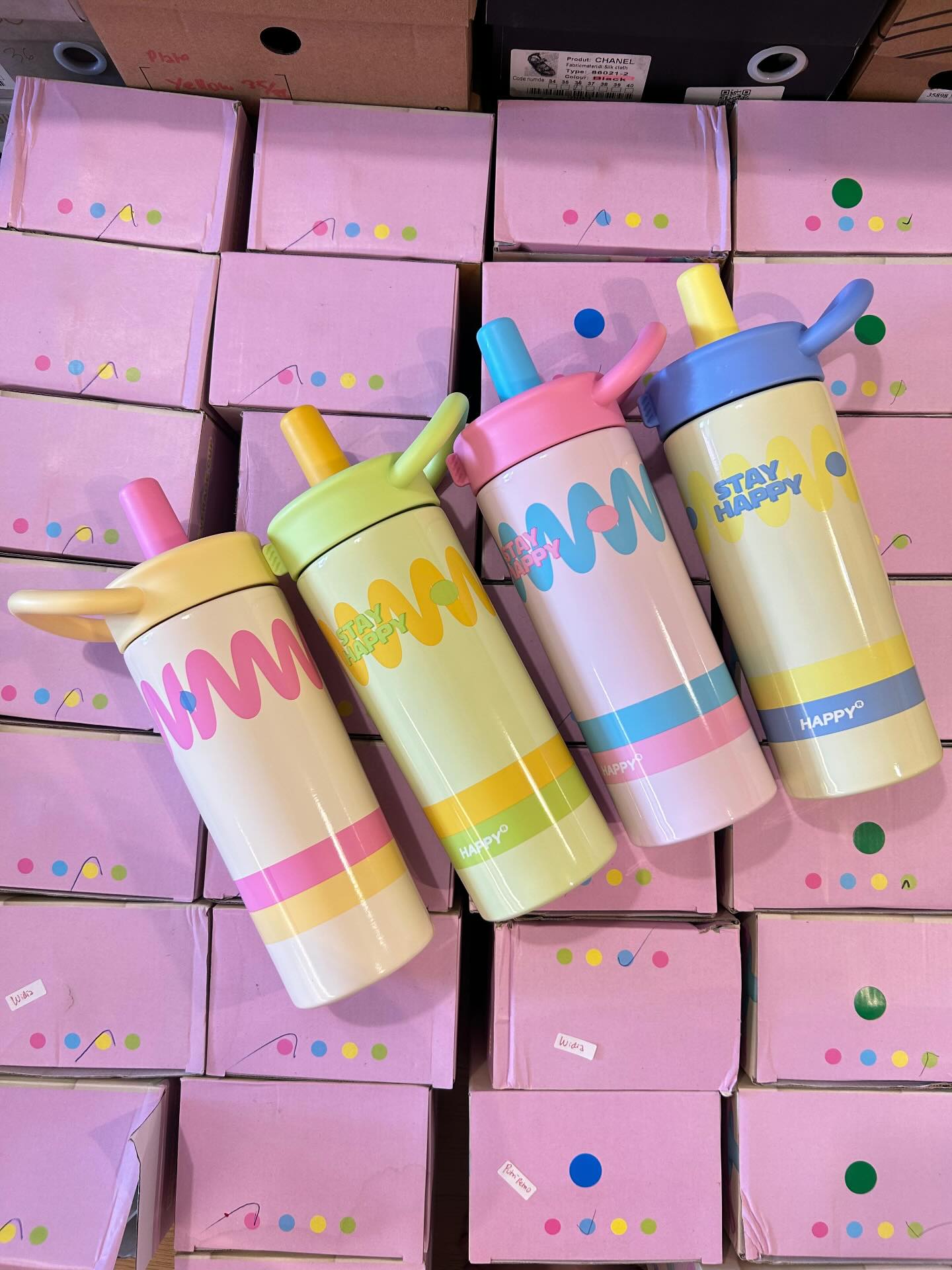 Stainless Steel Tumbler 2118 650ml with Straw and Carry Handle NIYO TOYS