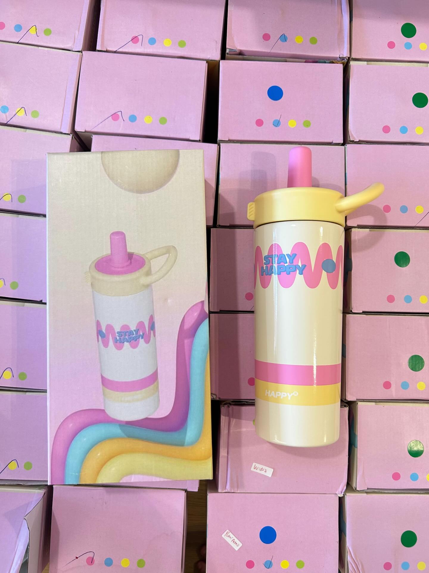 Stainless Steel Tumbler 2118 650ml with Straw and Carry Handle NIYO TOYS