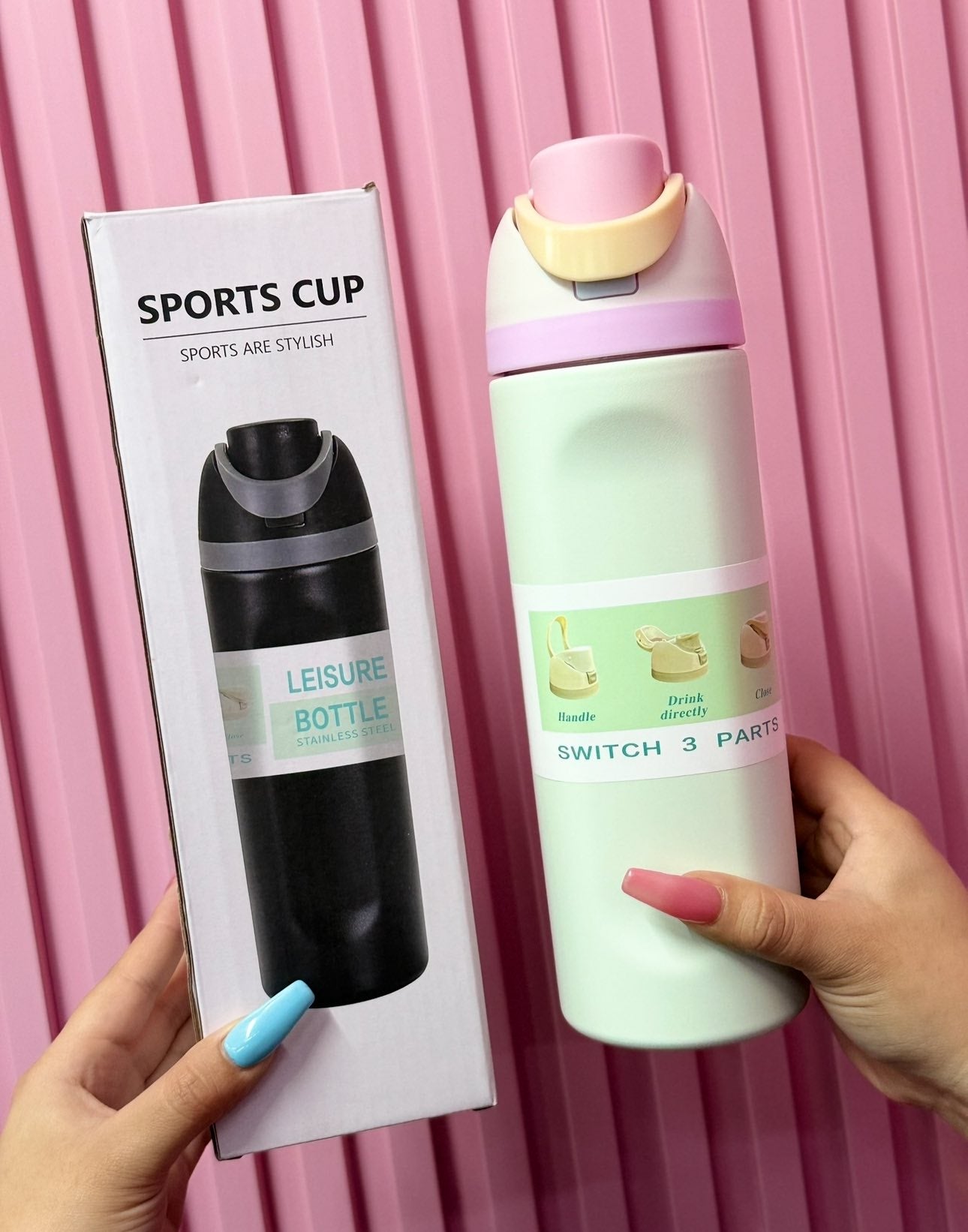 Double Wall Stainless Steel Water Bottle, Capacity: 950 ml NIYO TOYS