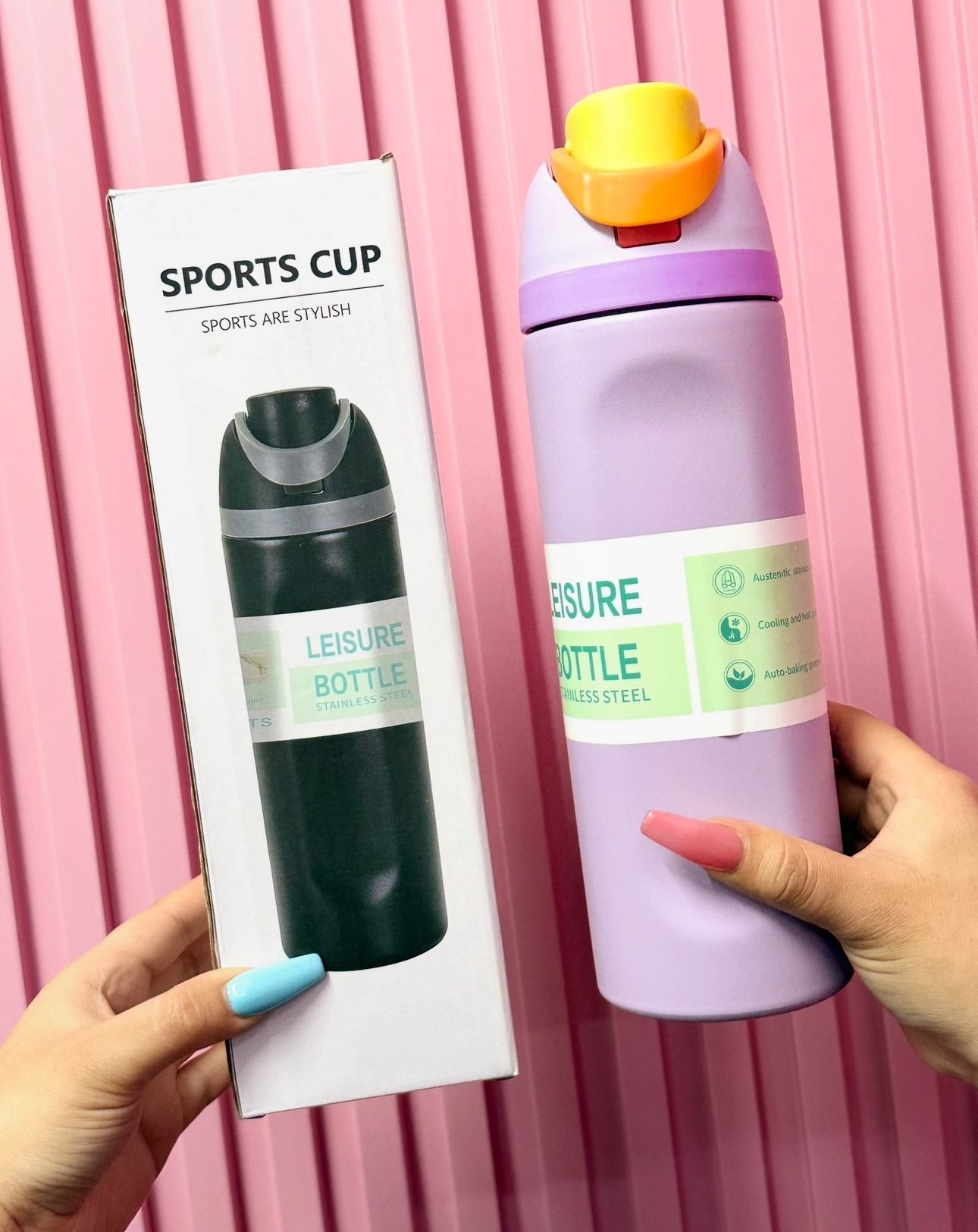 Double Wall Stainless Steel Water Bottle, Capacity: 950 ml NIYO TOYS