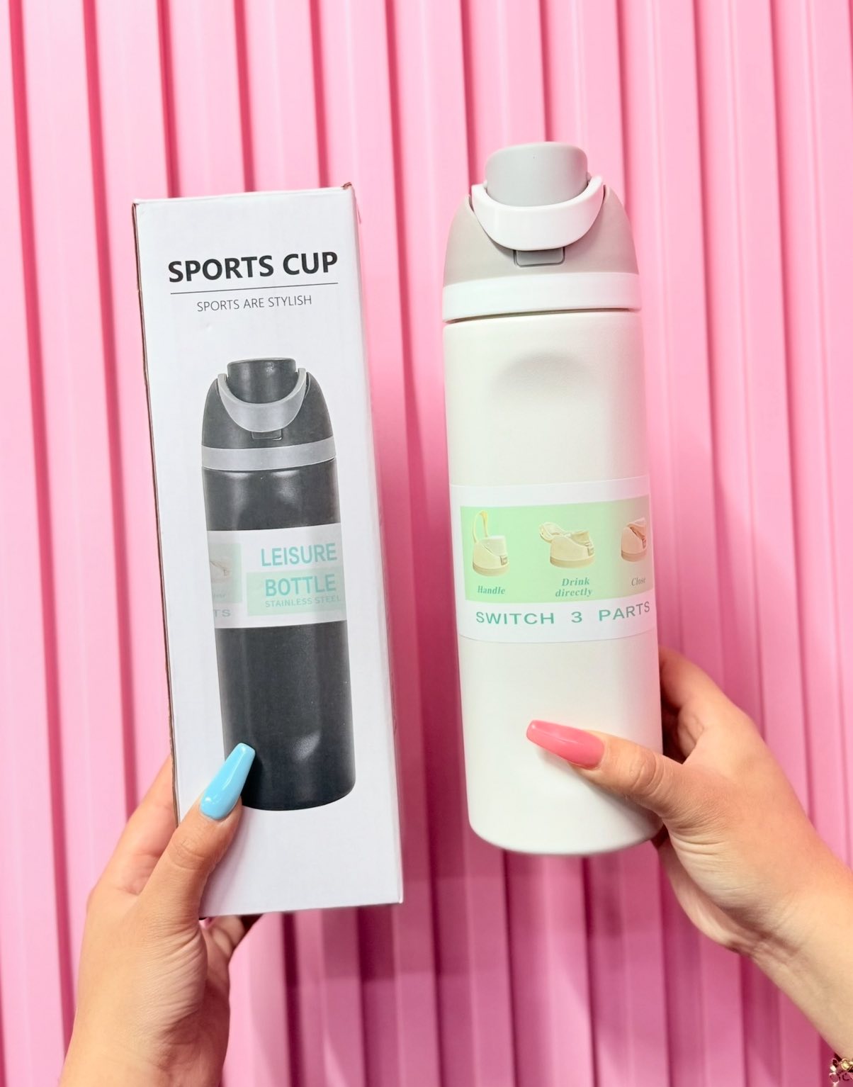 Double Wall Stainless Steel Water Bottle, Capacity: 950 ml NIYO TOYS