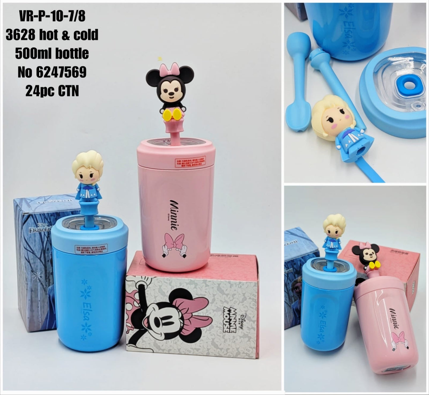 Kids Cartoon Vacuum Insulated Bottle – 500ml (Hot & Cold) NIYO TOYS