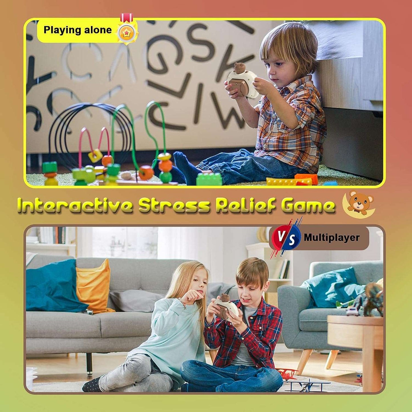 Anti Stress Sensory Bubble Pop Fidget Toys 4 Modes Quick Push Puzzle Handheld Flashing Console Toy For Kids And Adults NIYO TOYS