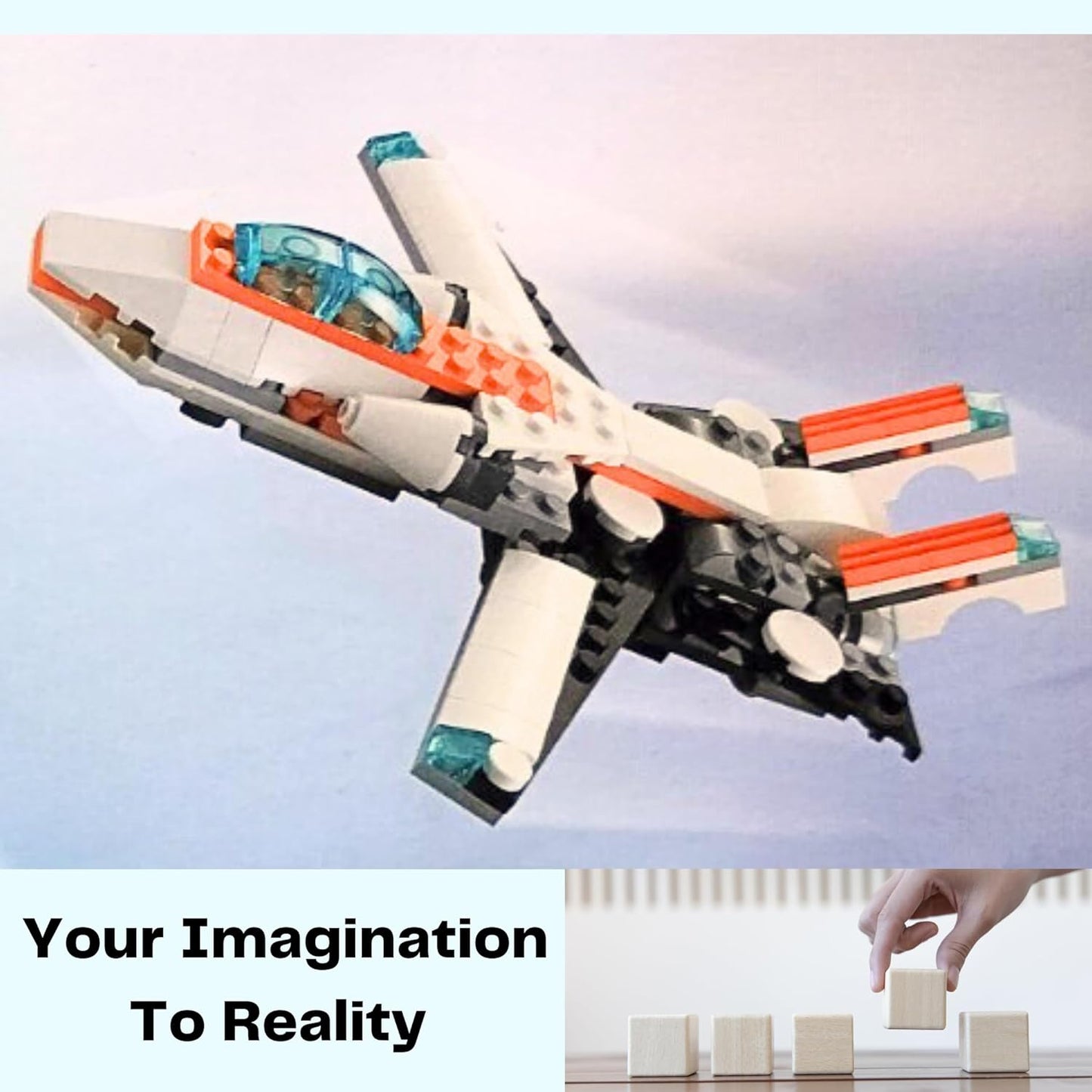 Building Blocks Set for Boys 7-14 (Superman, Aeroplane, Car) NIYO TOYS