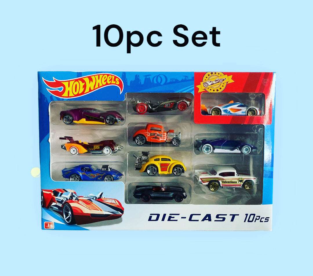 Car Die Cast 10 Pcs Metal Car Set (Multicolor, Pack of: 10)