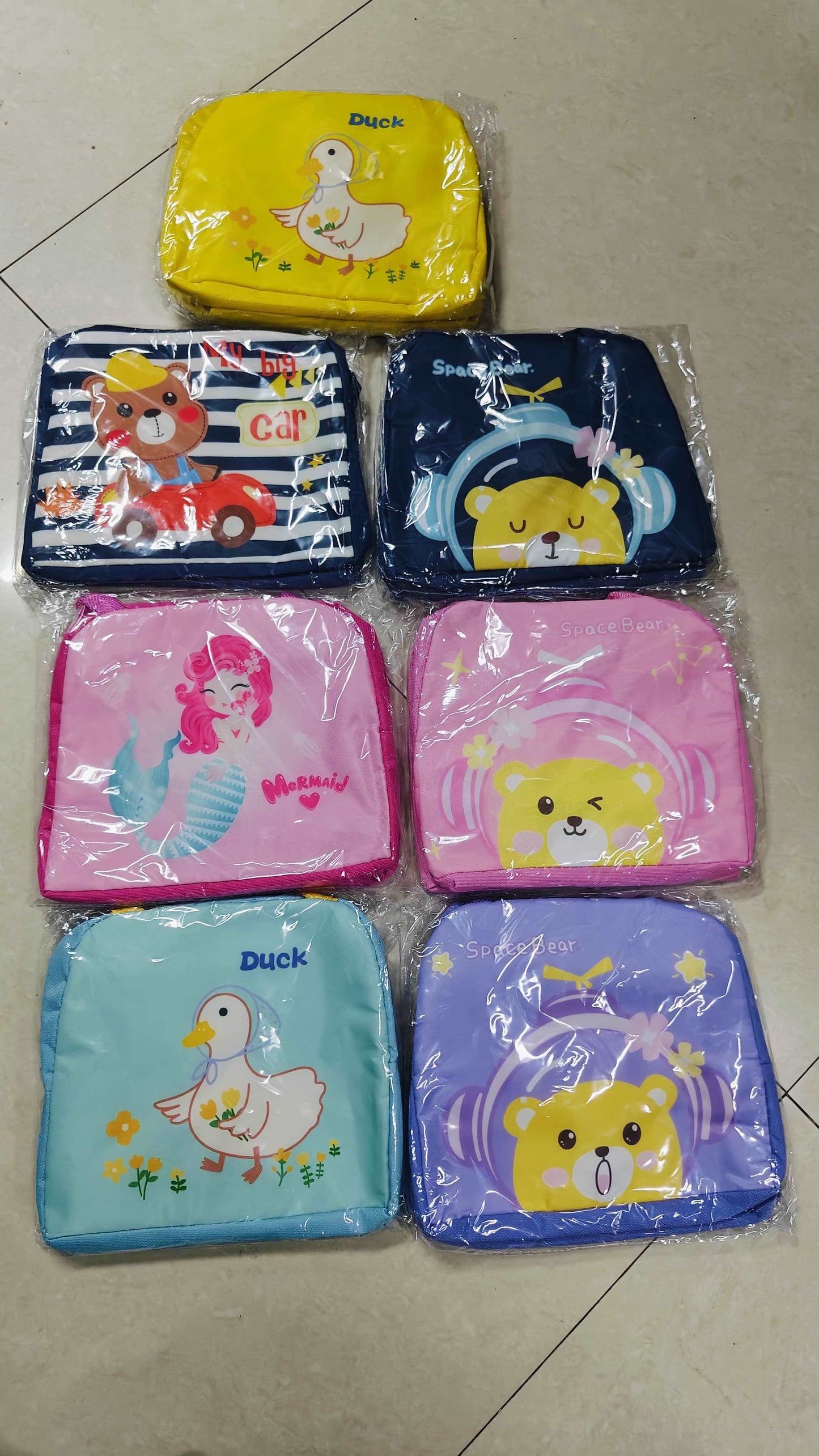 Cartoon Portable Thermal Lunch Box Bags for Kids