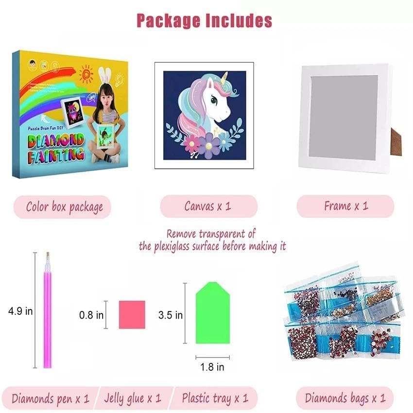 DIY Sparkling Diamond Painting Kits with Frame (Random Design) NIYO TOYS