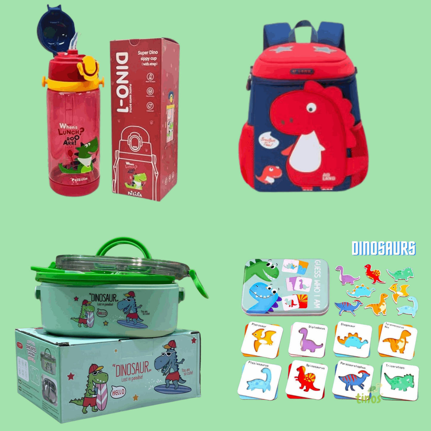 Dino Squad Backpack Hamper