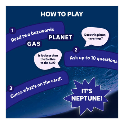 Guess in 10: All About Space | Trivia card game (ages 8+) NIYO TOYS