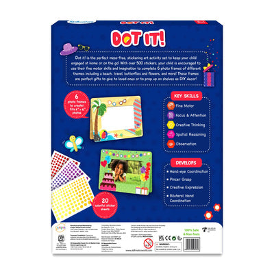 Dot it! - Photo Frames | No Mess Sticker Art (ages 3-7) NIYO TOYS