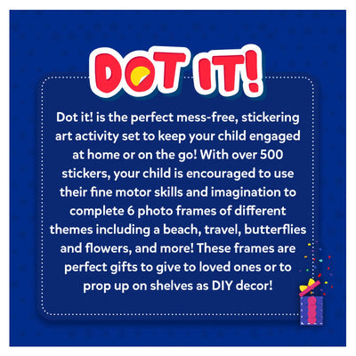 Dot it! - Photo Frames | No Mess Sticker Art (ages 3-7) NIYO TOYS
