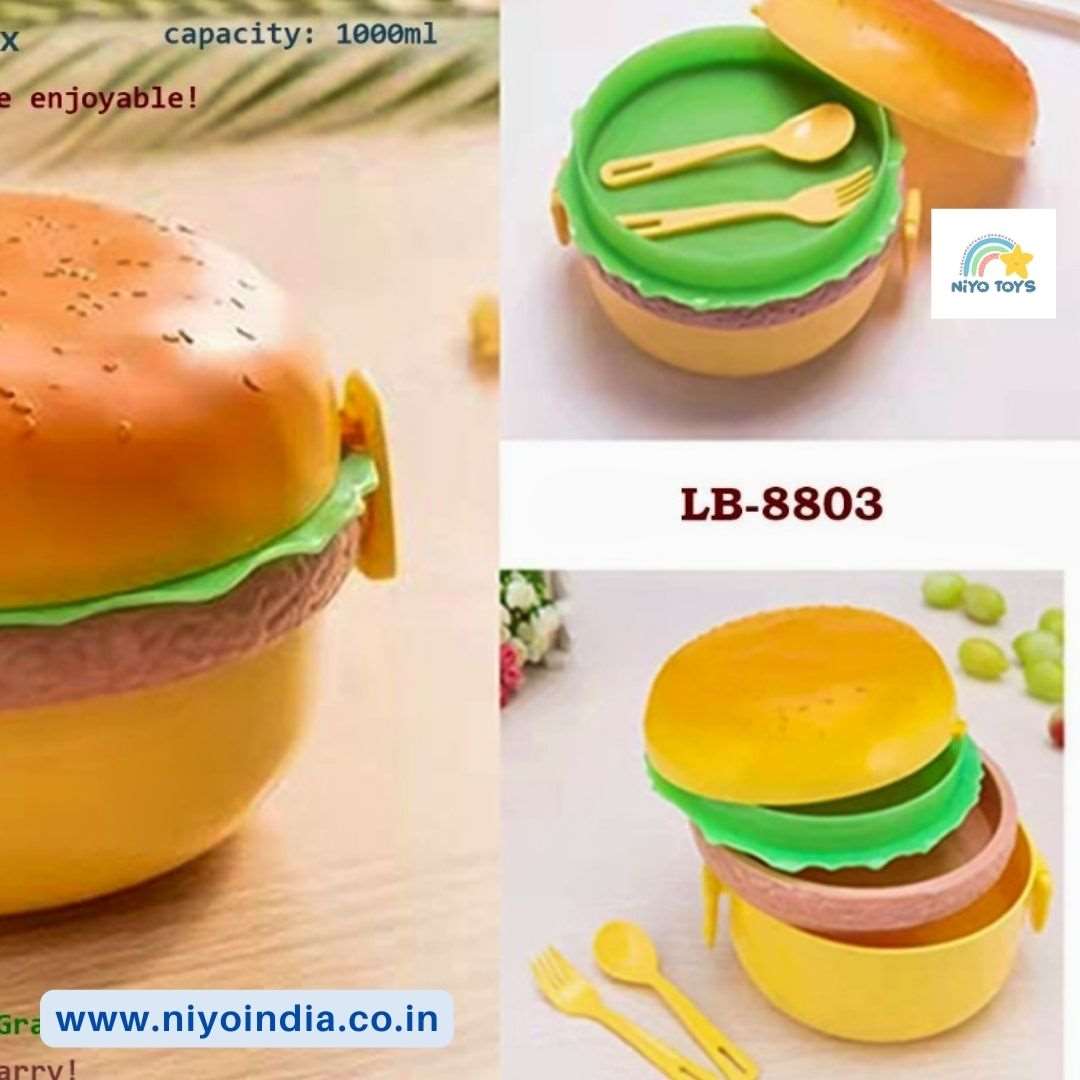 Niyo Burger Shape Lunch Box for Kids NIYO TOYS