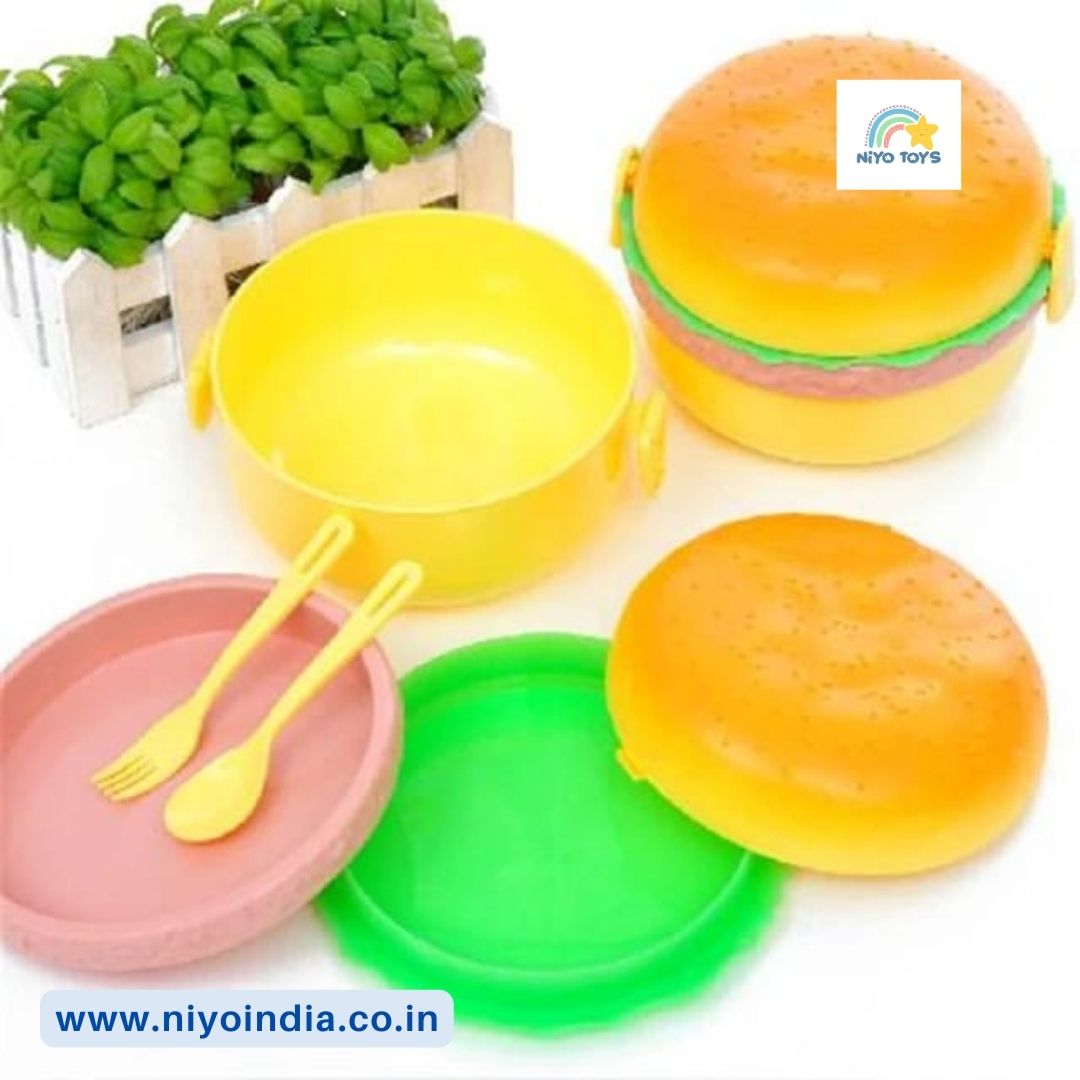 Niyo Burger Shape Lunch Box for Kids NIYO TOYS