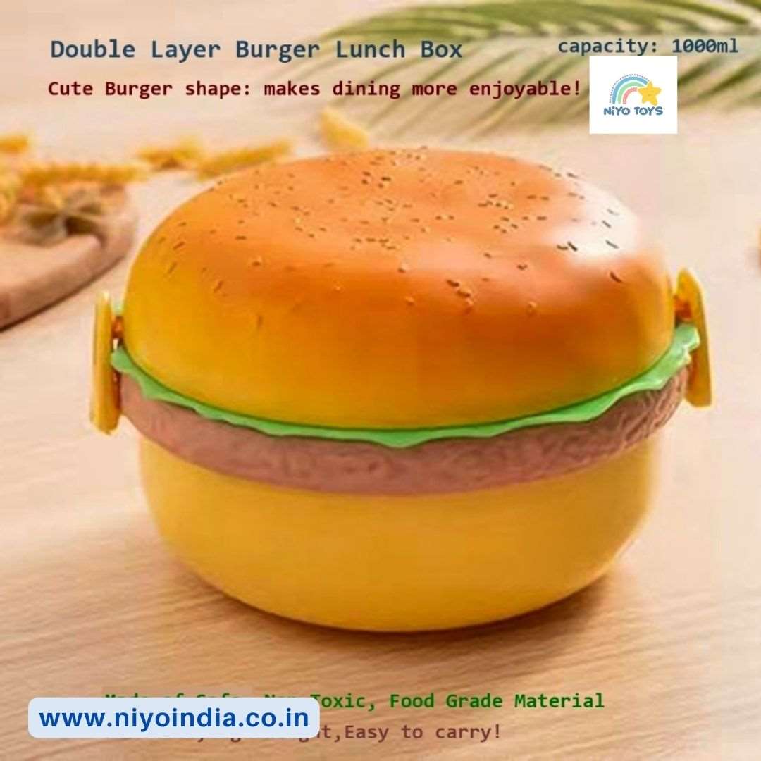 Niyo Burger Shape Lunch Box for Kids NIYO TOYS