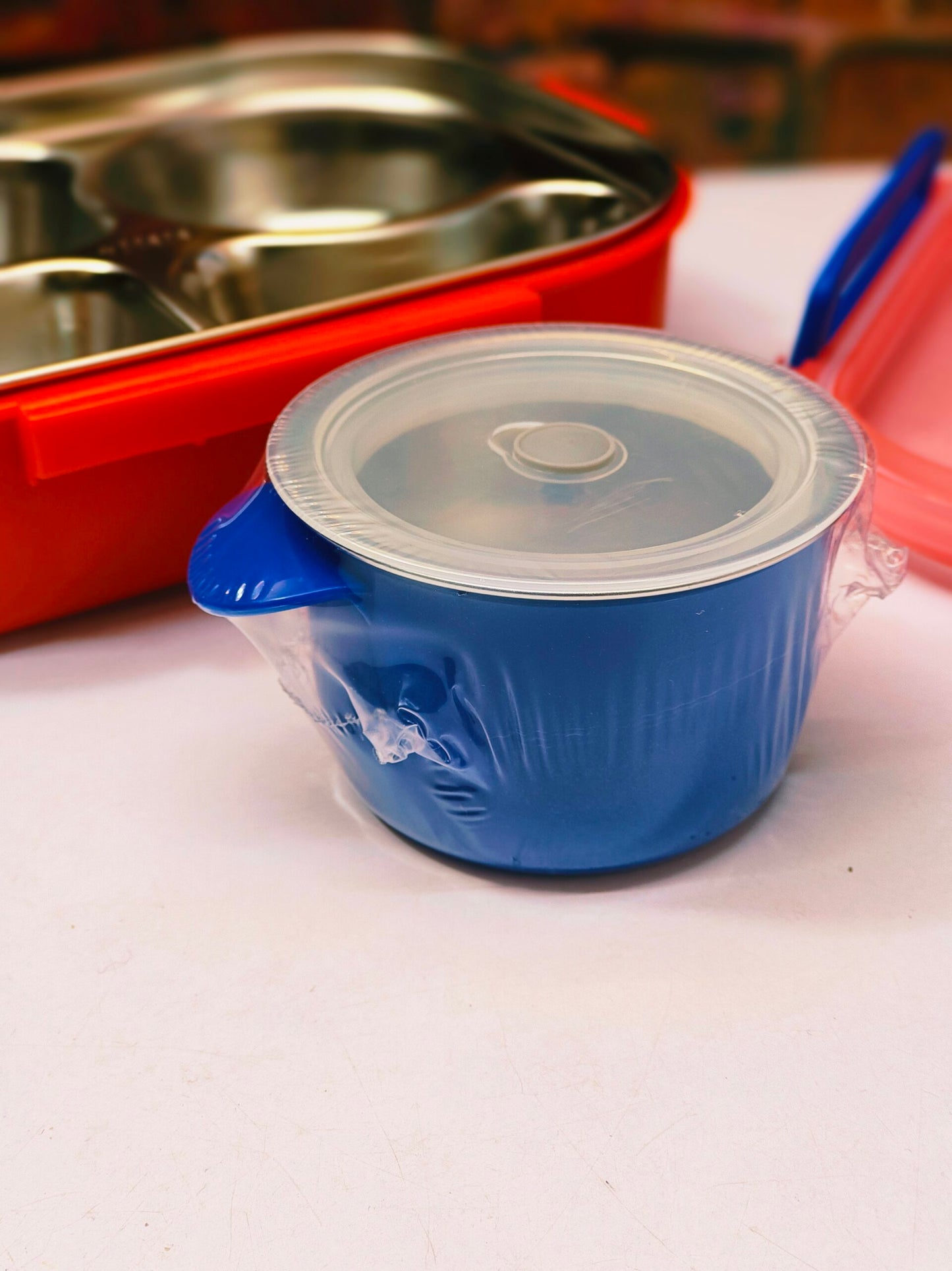 Spiderman 4 Sections Bento Lunchbox with Steel Container NIYO TOYS