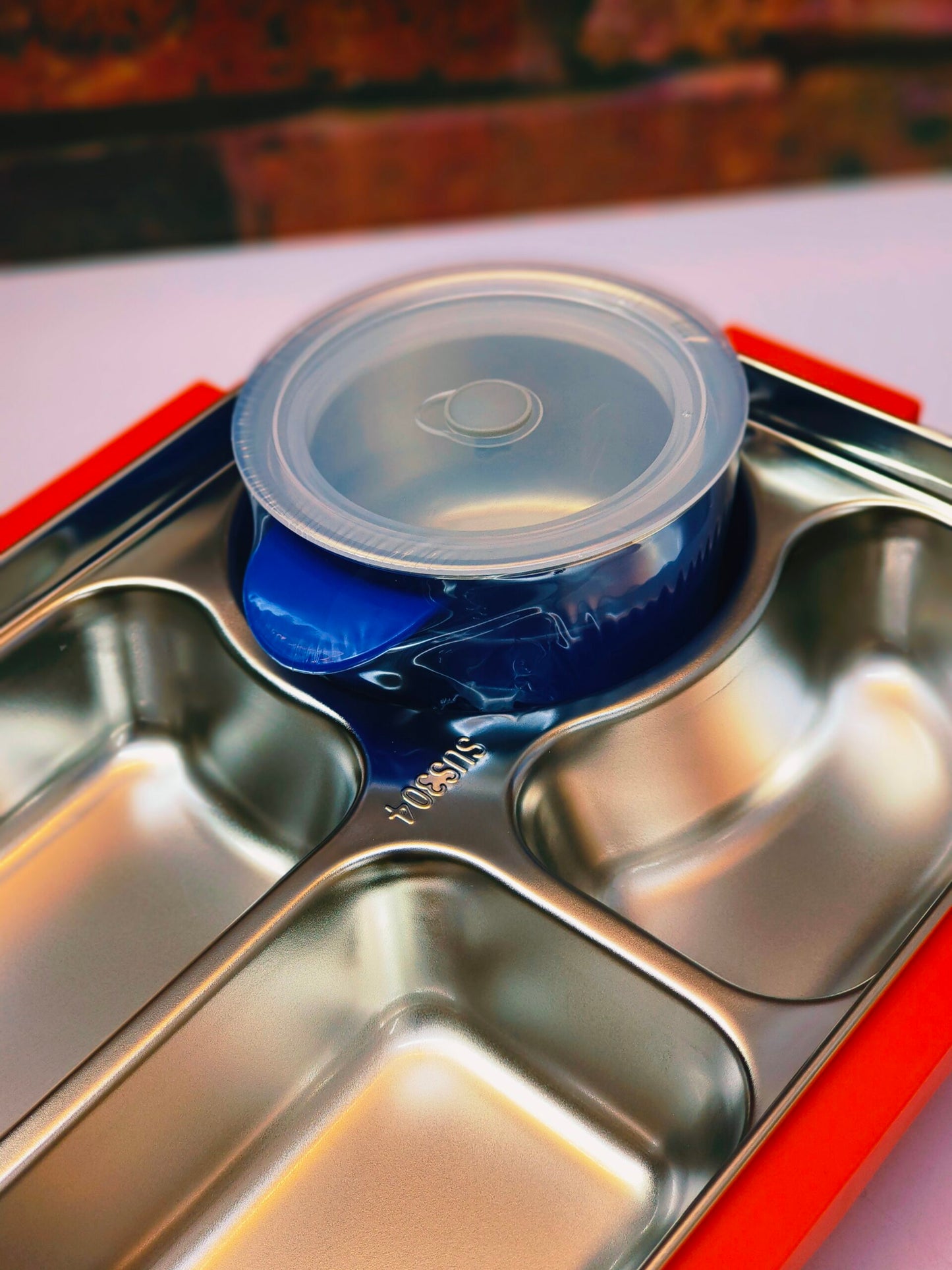 Spiderman 4 Sections Bento Lunchbox with Steel Container NIYO TOYS