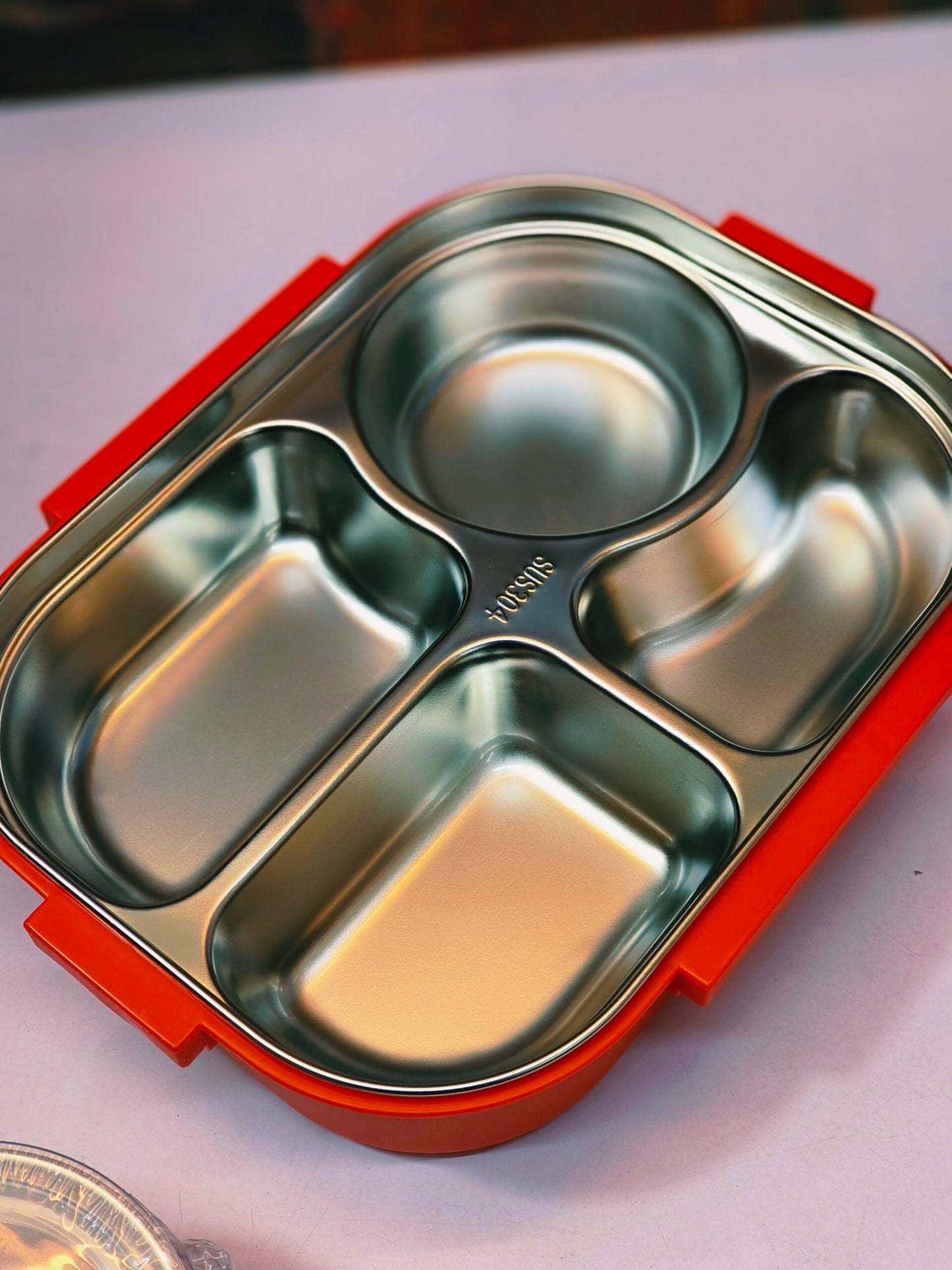 Spiderman 4 Sections Bento Lunchbox with Steel Container NIYO TOYS