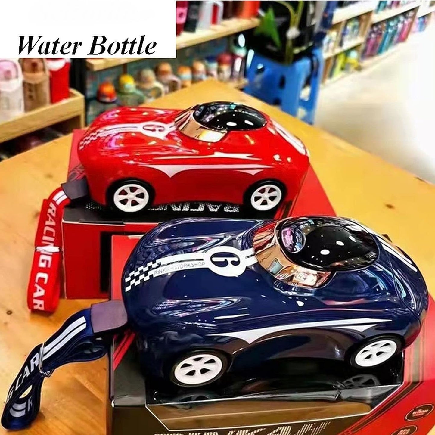 Sports Car : Luxury Tritan Bottle for Kids (Blue) NIYO TOYS