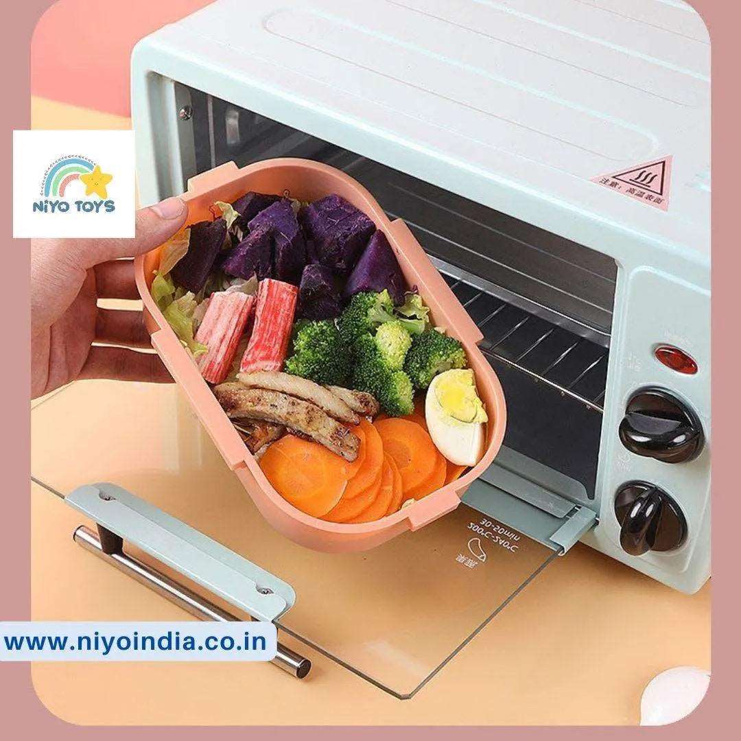 Stainless Steel 2 Grid Lunch Box for Kids NIYO TOYS