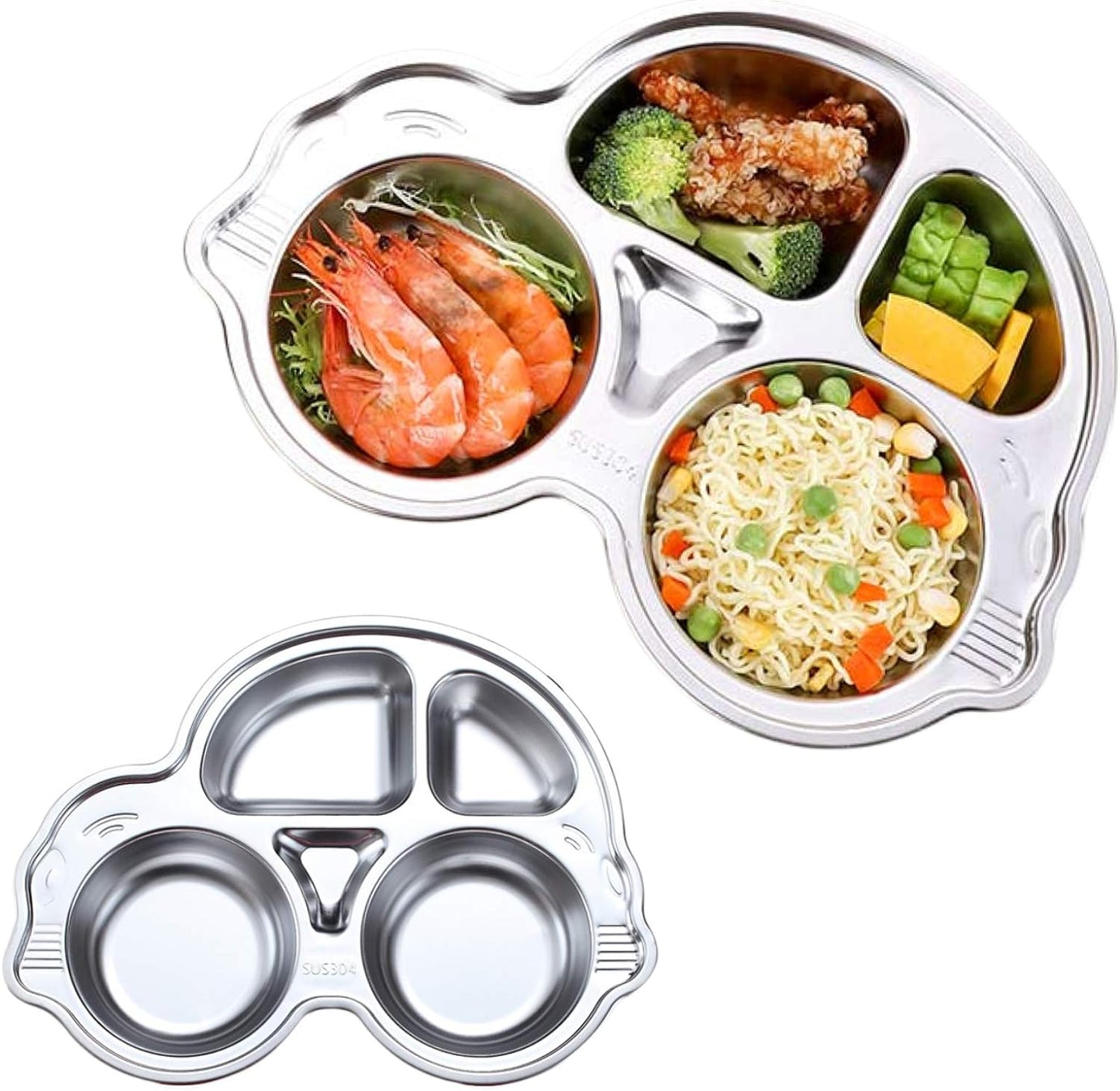 Stainless Steel Divided Meal Plate Tray NIYO TOYS
