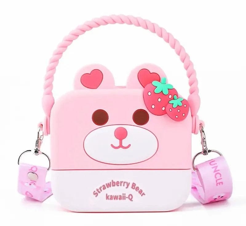 Sweet and Stylish Bear/Flower Bunny Square Silicone Sling Bag for Girls NIYO TOYS