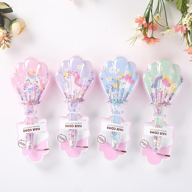 Transparent Hair Brush - Unicorn NIYO TOYS