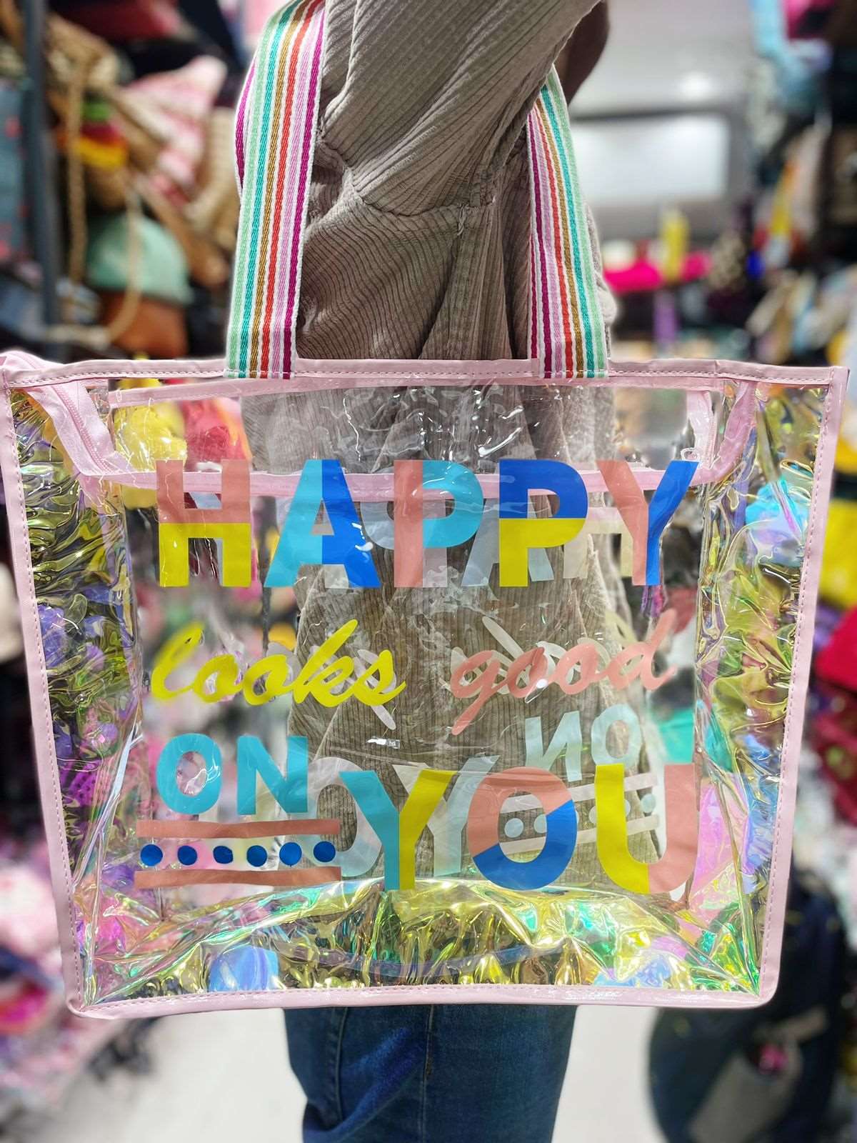 Transparent Holographic Shopping Bag NIYO TOYS