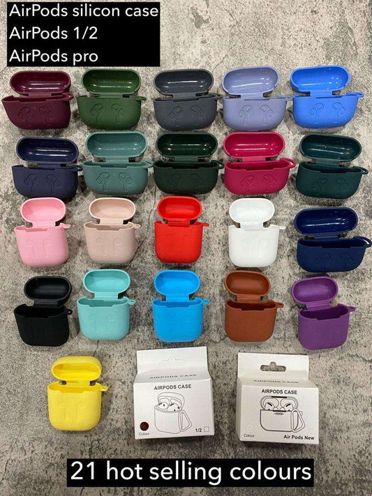 21 Colorful NIYO TOYS Silicone AirPods Cases for AirPods 1, 2, and Pro in Various Shades