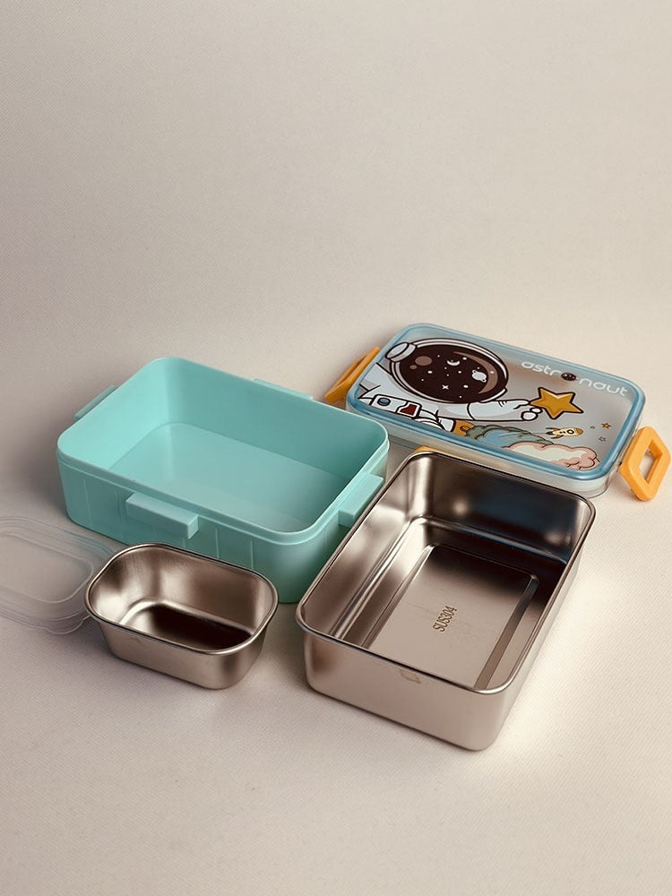 NIYO TOYS Astronaut-Themed Lunch Box Set with Multiple Containers for Kids' Meals