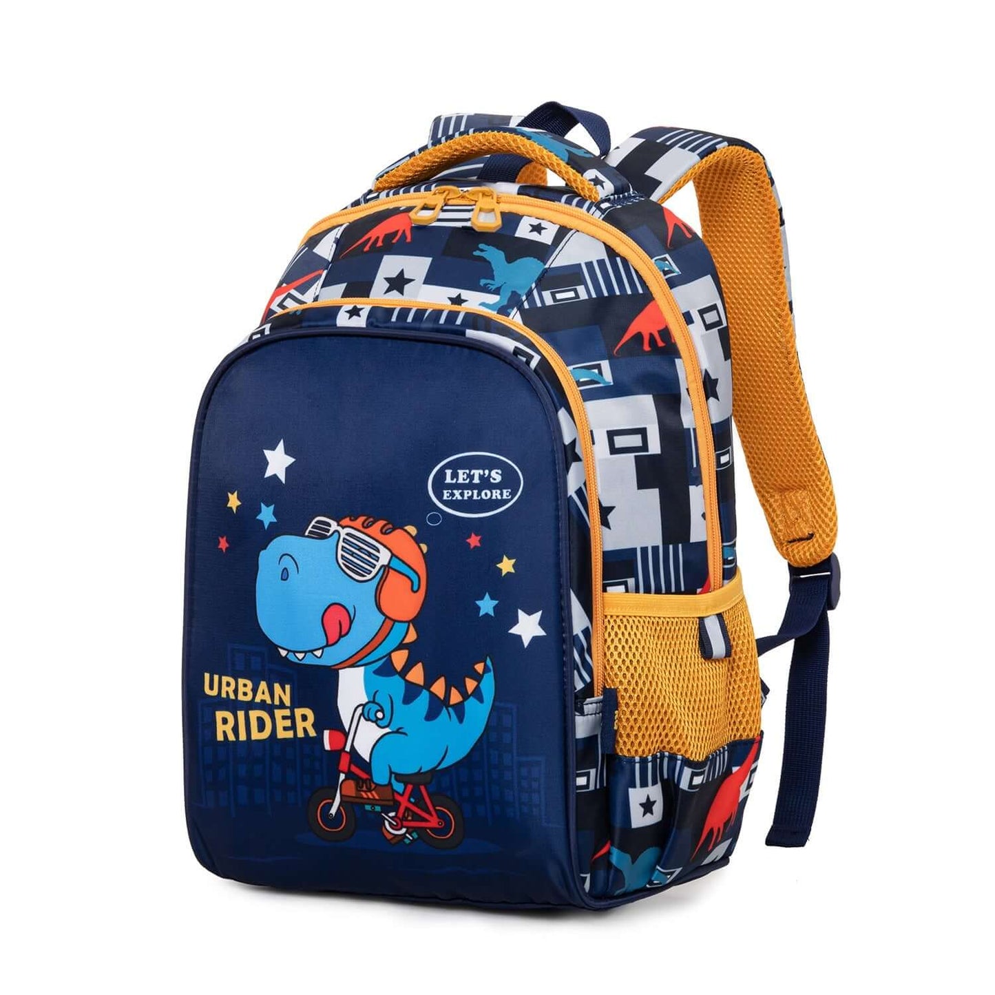 NIYO TOYS back to school dino backpack featuring a fun dinosaur design with bright colors