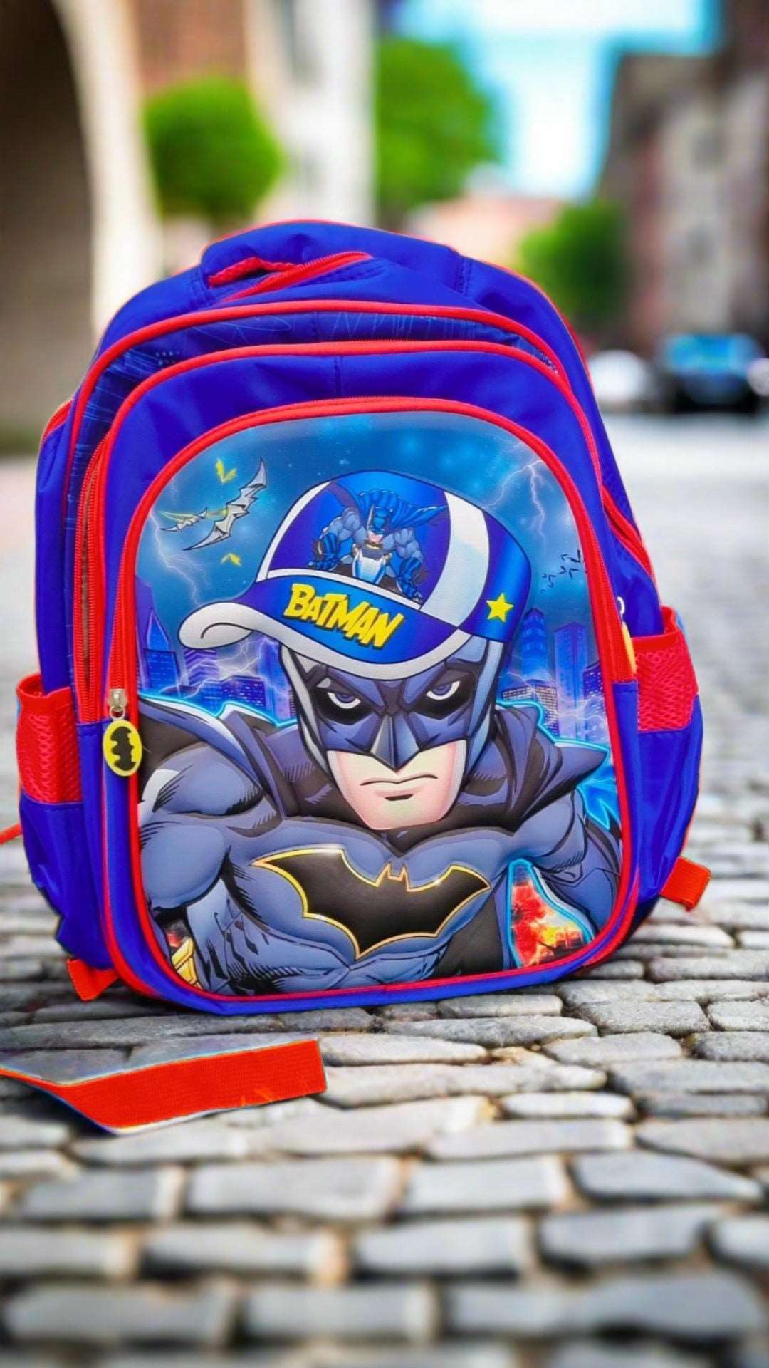 NIYO TOYS Batman school bag combo featuring a vibrant design with a superhero graphic