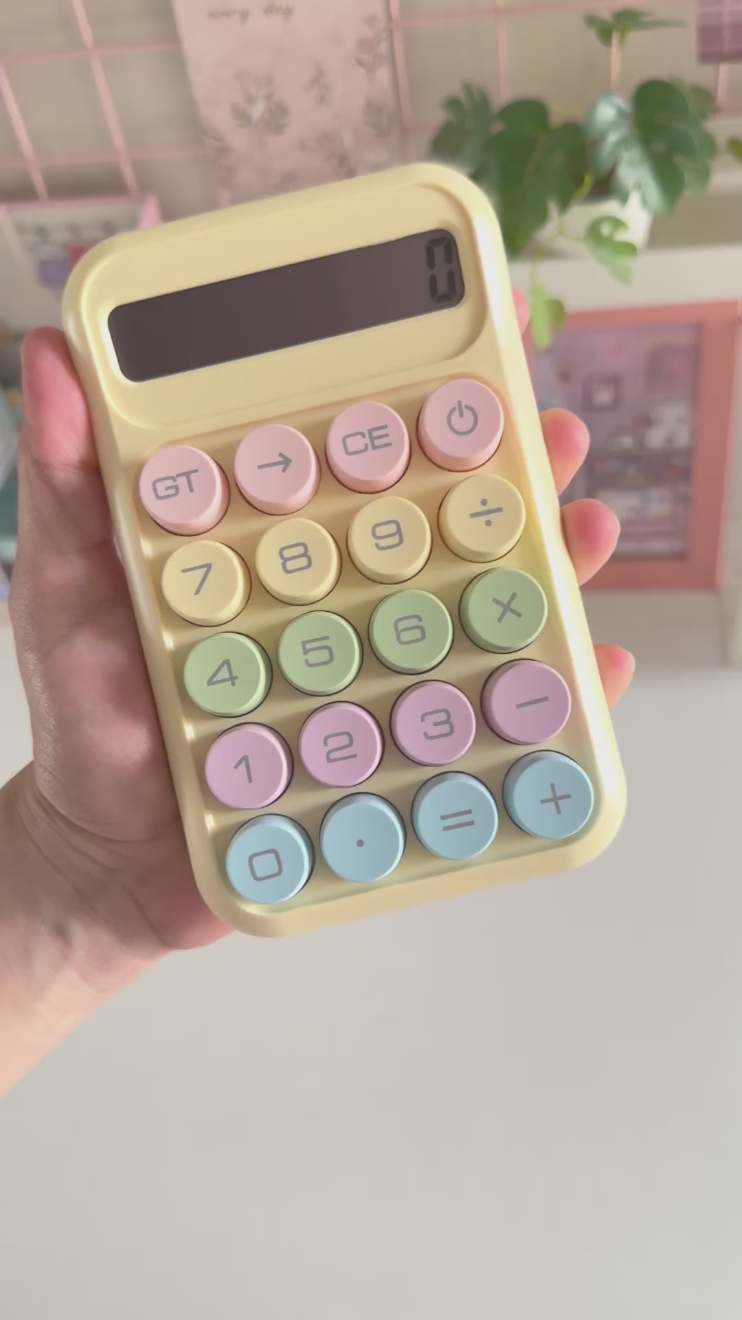 NIYO TOYS Colorful Mini Calculator in Pastel Colors Perfect as a Return Gift