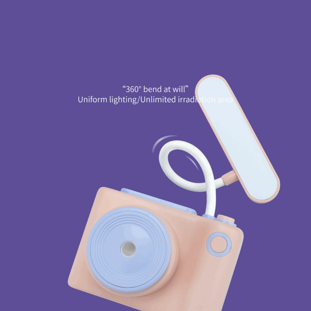NIYO TOYS camera shaped table lamps featuring a flexible design for customizable lighting