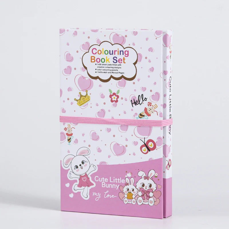 NIYO TOYS Colouring Book Set with Cute Little Bunny design for kids creative art and coloring fun