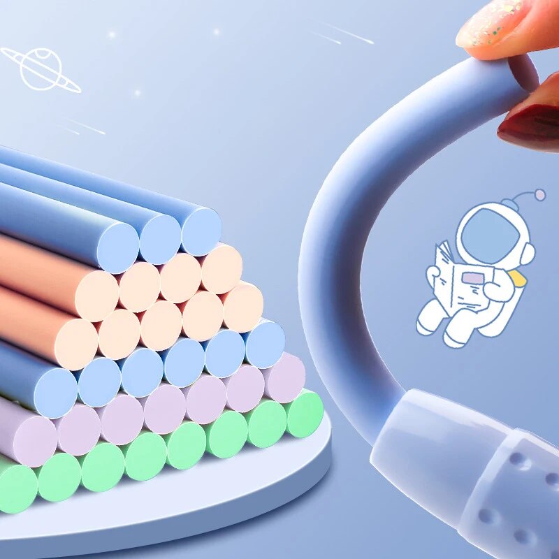 Niyo Toys cute retractable erasers for kids in pastel colors, perfect for fun school supplies