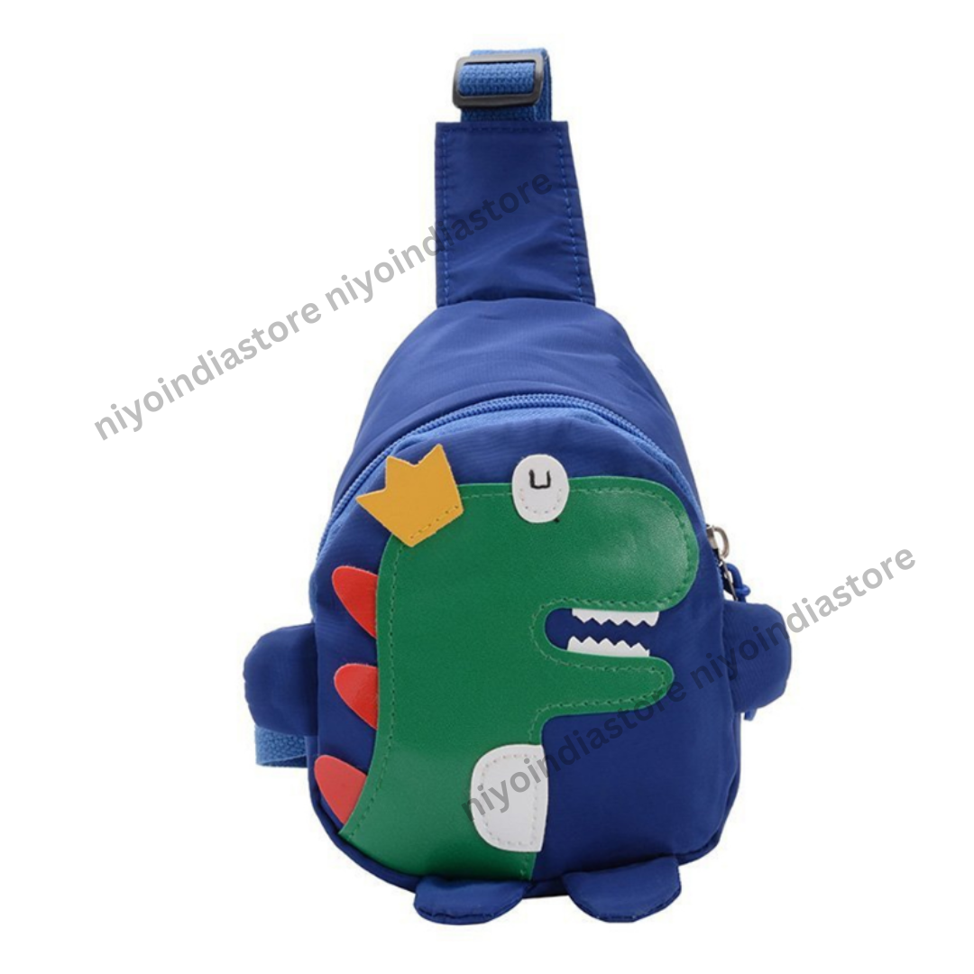 NIYO TOYS Dino-King bag for children with a fun dinosaur design and vibrant colors