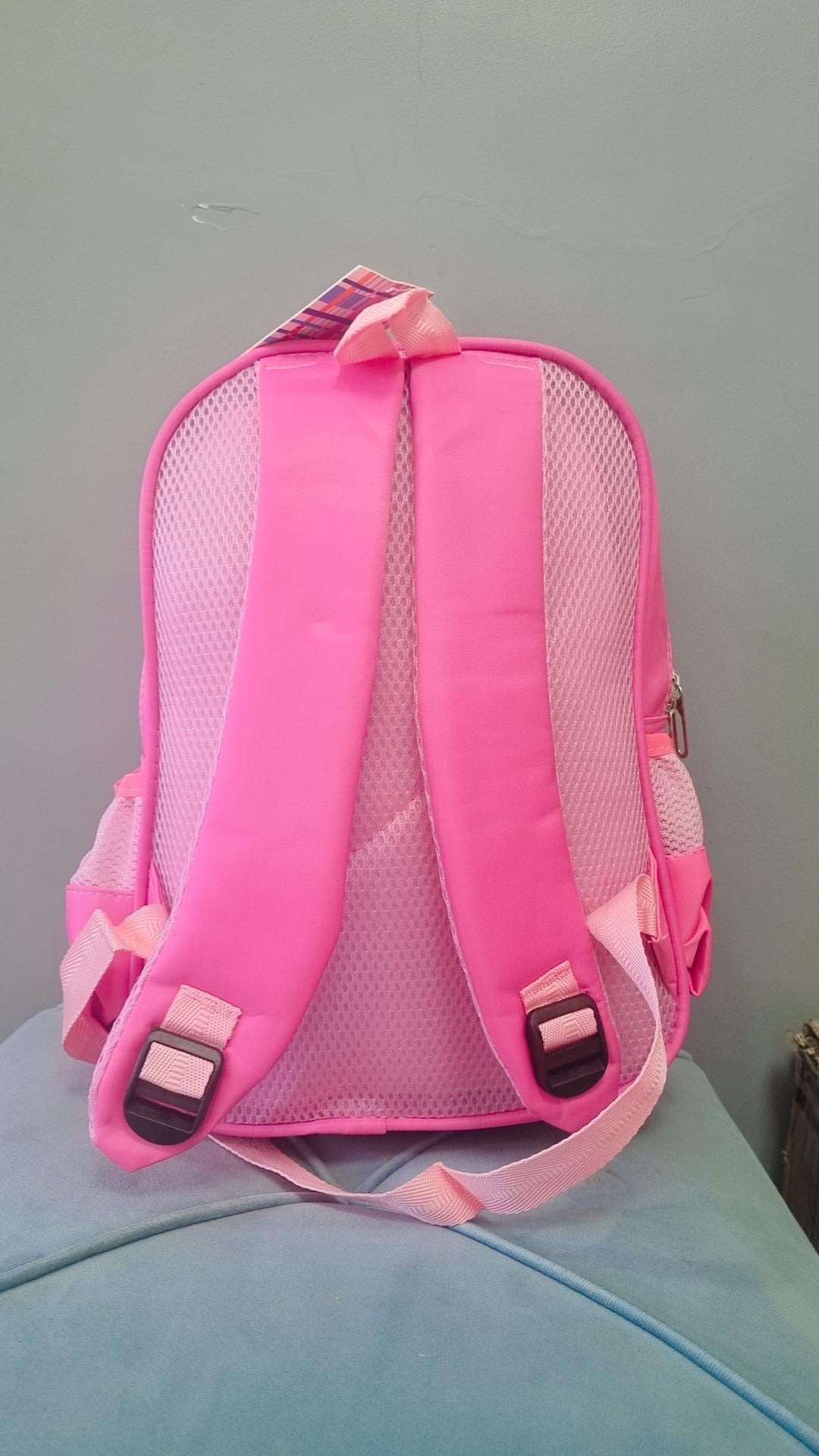 NIYO TOYS pink Disney backpack for kids with padded shoulder straps for comfort