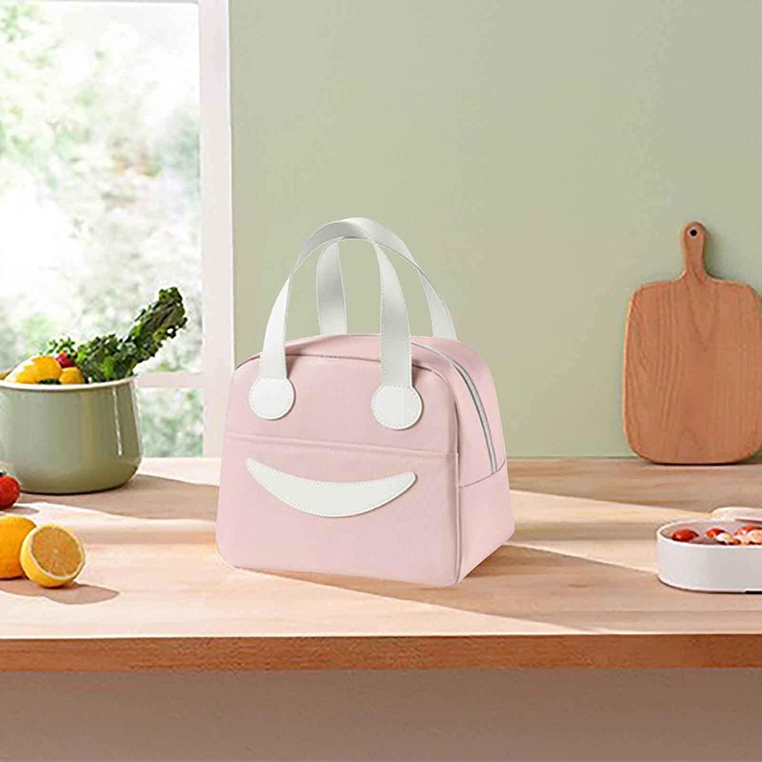 NIYO TOYS cute pink lunch bag, a stylish option among durable lunch bags for adults