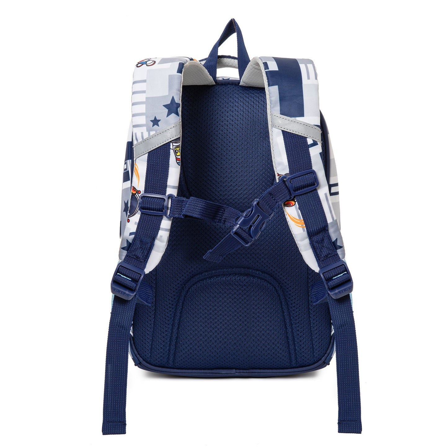 NIYO TOYS educational space theme backpack with padded straps and fun astronaut design