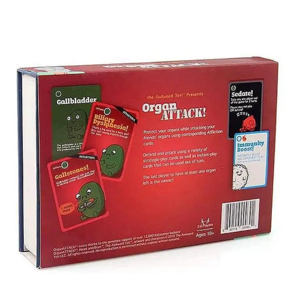 Fun organ attack board game by Niyo Toys with colorful health cards and fun gameplay for friends