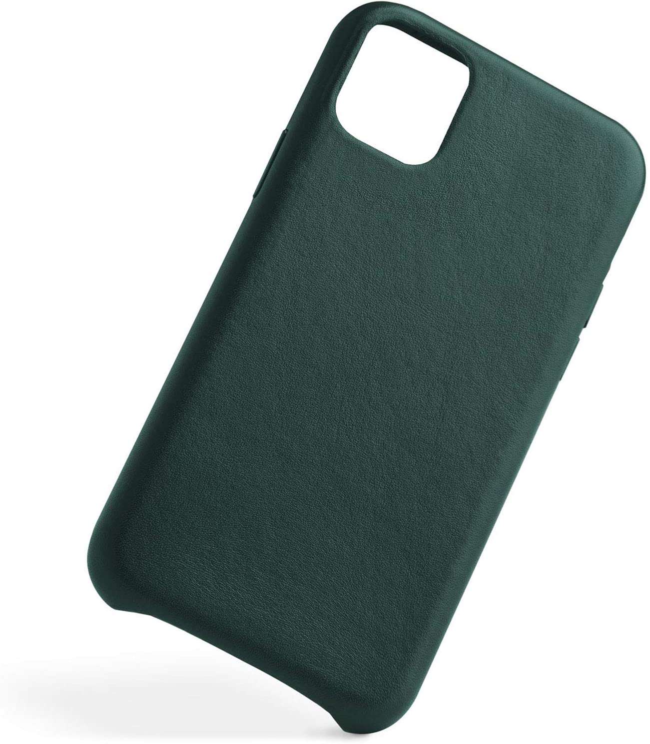 My Store Green Leather Phone Case for iPhone with Soft Texture and Sleek Design