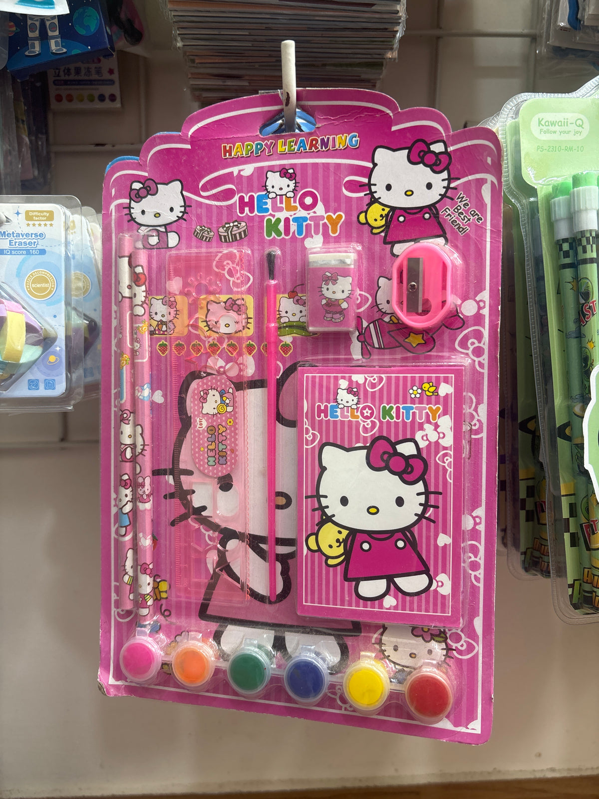 Hello Kitty kids stationery set with colorful supplies, age 3+, perfect for school supplies and fun learning